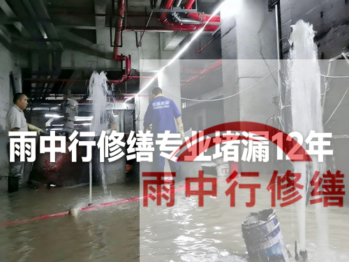 泰安某污水处理厂钢筋混凝土池堵漏案例