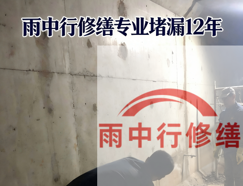 泰安某商场电梯井堵漏案例